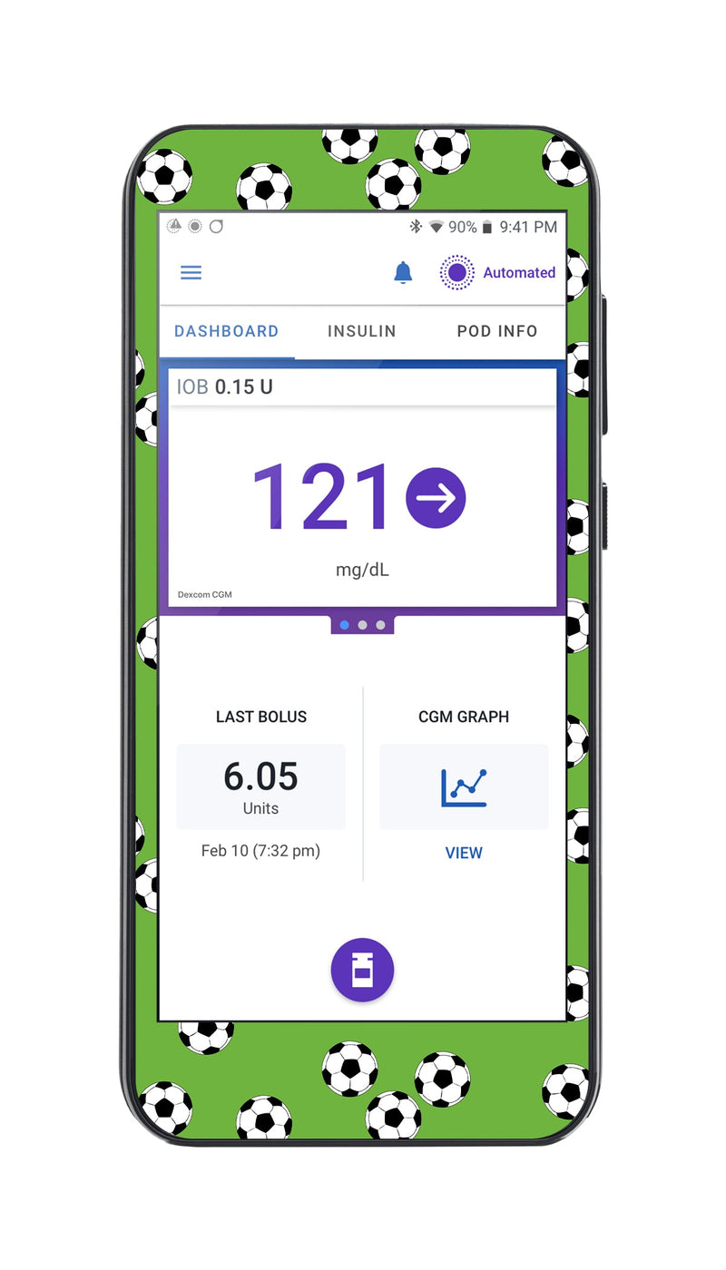 Kickoff Sticker for Omnipod ® 5 Controller – Pump Peelz Kickoff Sticker for Omnipod ® 5 Controller – Pump Peelz