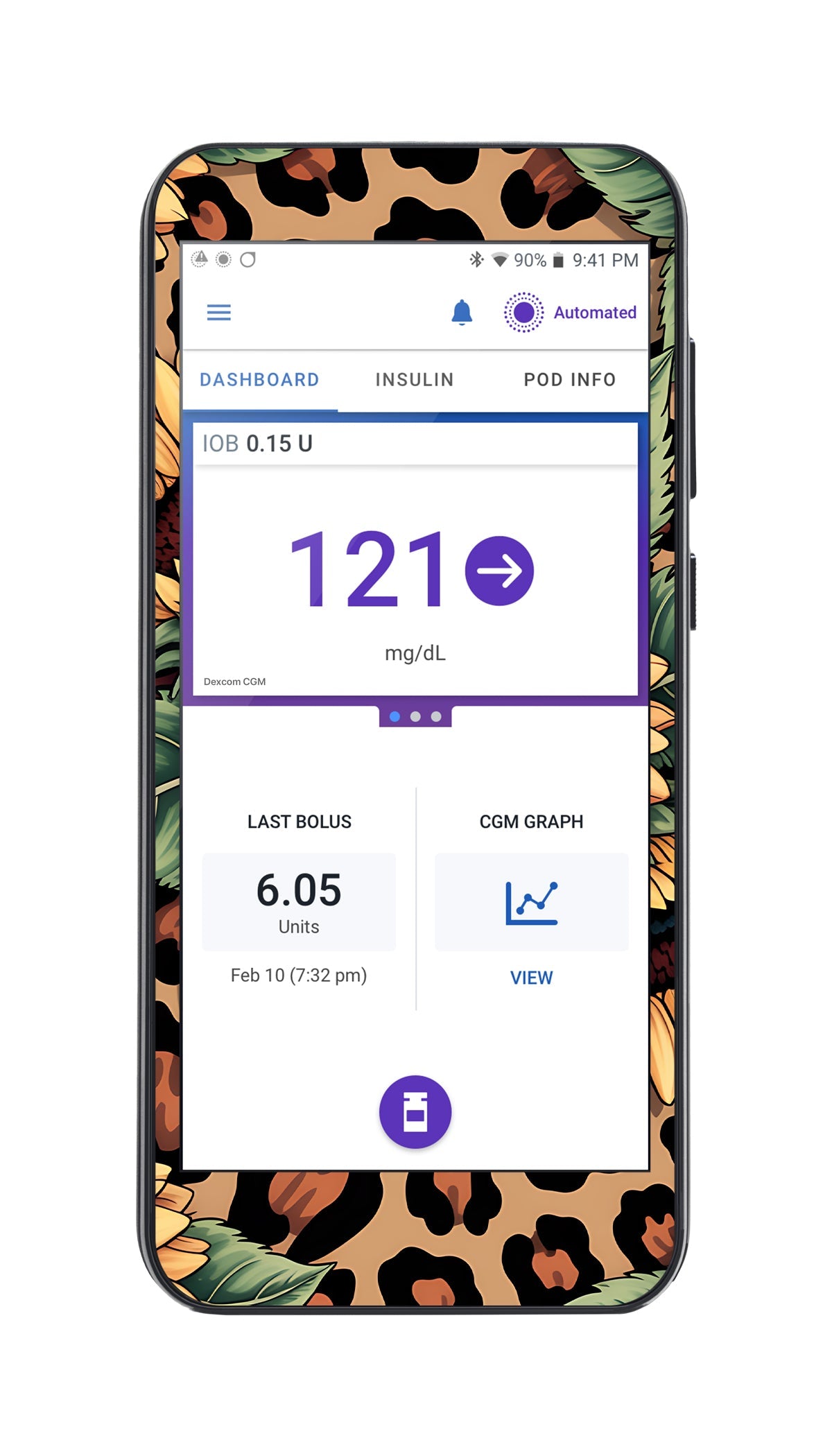 Wild Sunflower Sticker for Omnipod® 5 Controller – Pump Peelz Wild Sunflower Sticker for Omnipod® 5 Controller – Pump Peelz