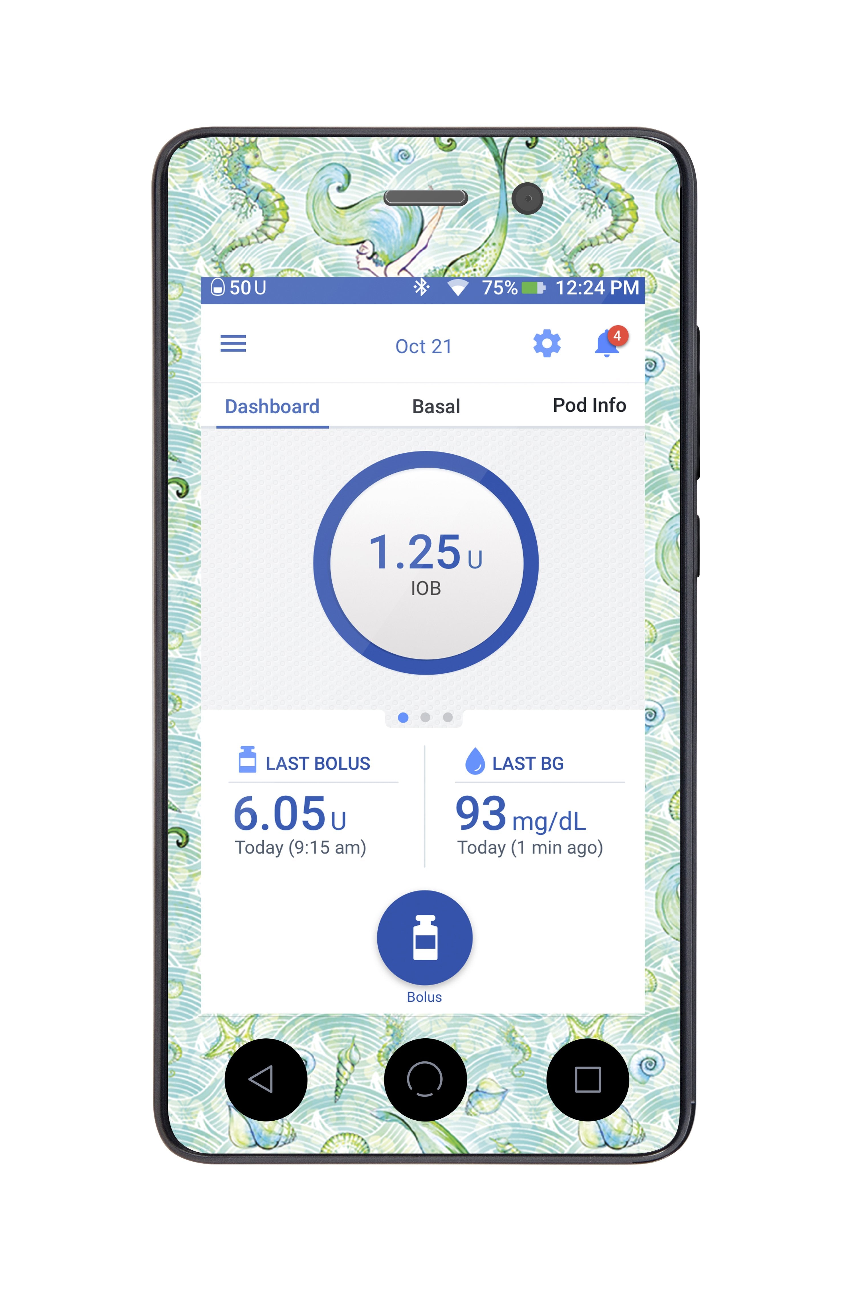 Pastel Mermaids Sticker for Omnipod DASH® PDM – Pump Peelz Pastel Mermaids Sticker for Omnipod DASH® PDM – Pump Peelz