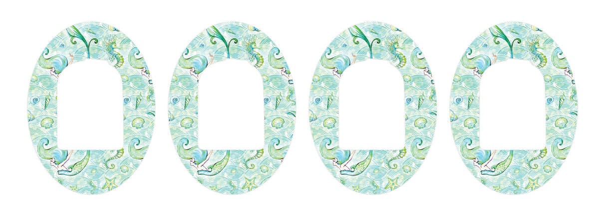 Pastel Mermaids Pod Patch Tape - Pump Peelz Pastel Mermaids Pod Patch Tape - Pump Peelz