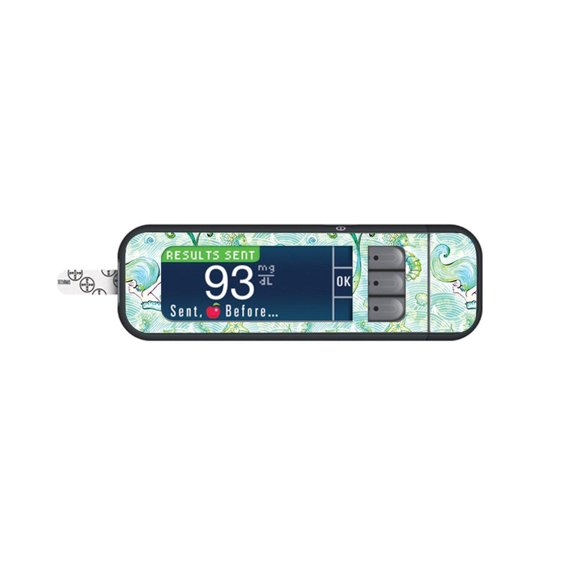 Pastel Mermaids Sticker for Bayer Contour Next Glucometer Pastel Mermaids Sticker for Bayer Contour Next Glucometer