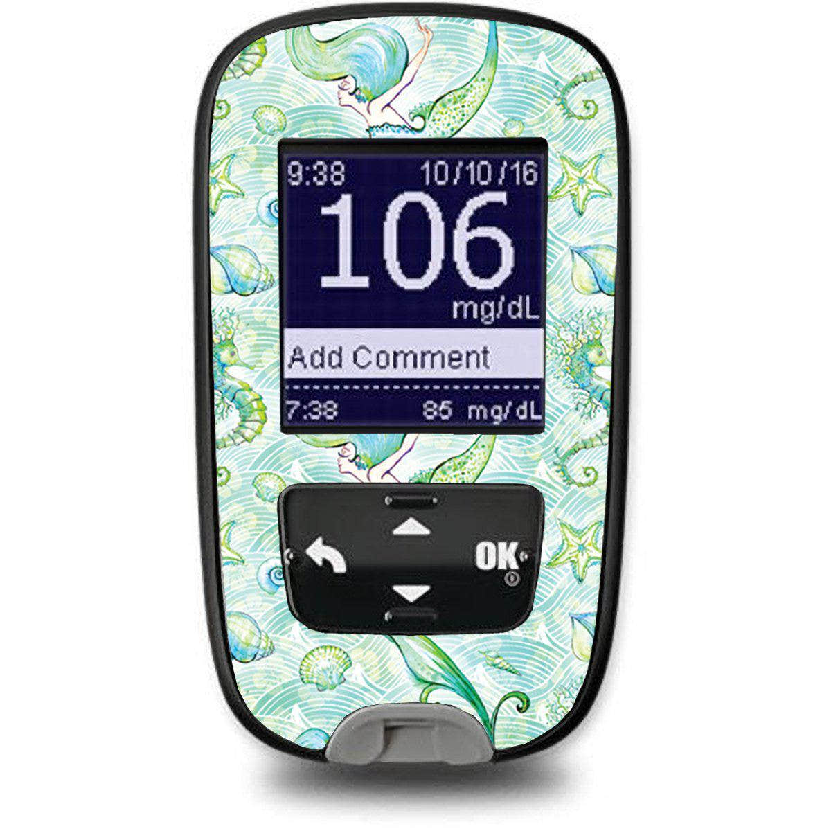 Pastel Mermaids Sticker for the Accu-Chek Guide Glucometer Pastel Mermaids Sticker for the Accu-Chek Guide Glucometer