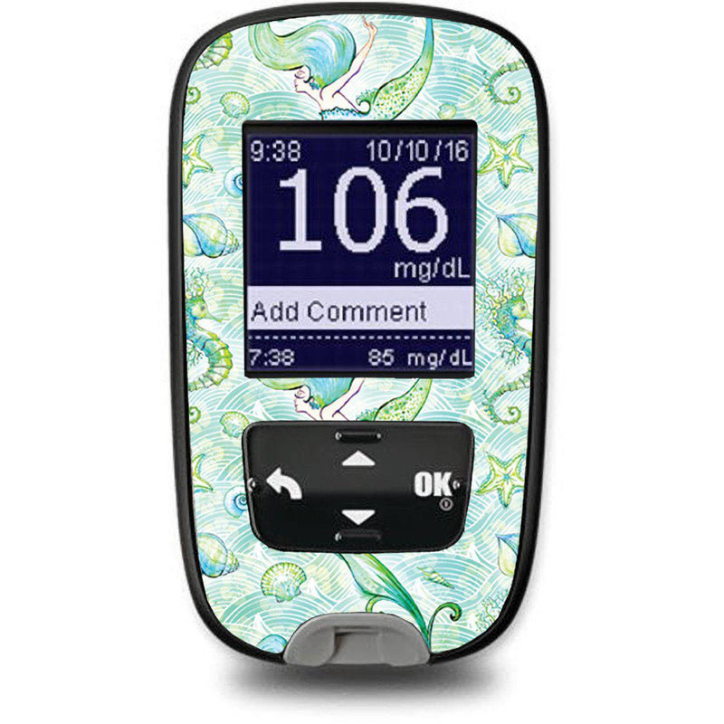 Pastel Mermaids Sticker for the Accu-Chek Guide Glucometer Pastel Mermaids Sticker for the Accu-Chek Guide Glucometer