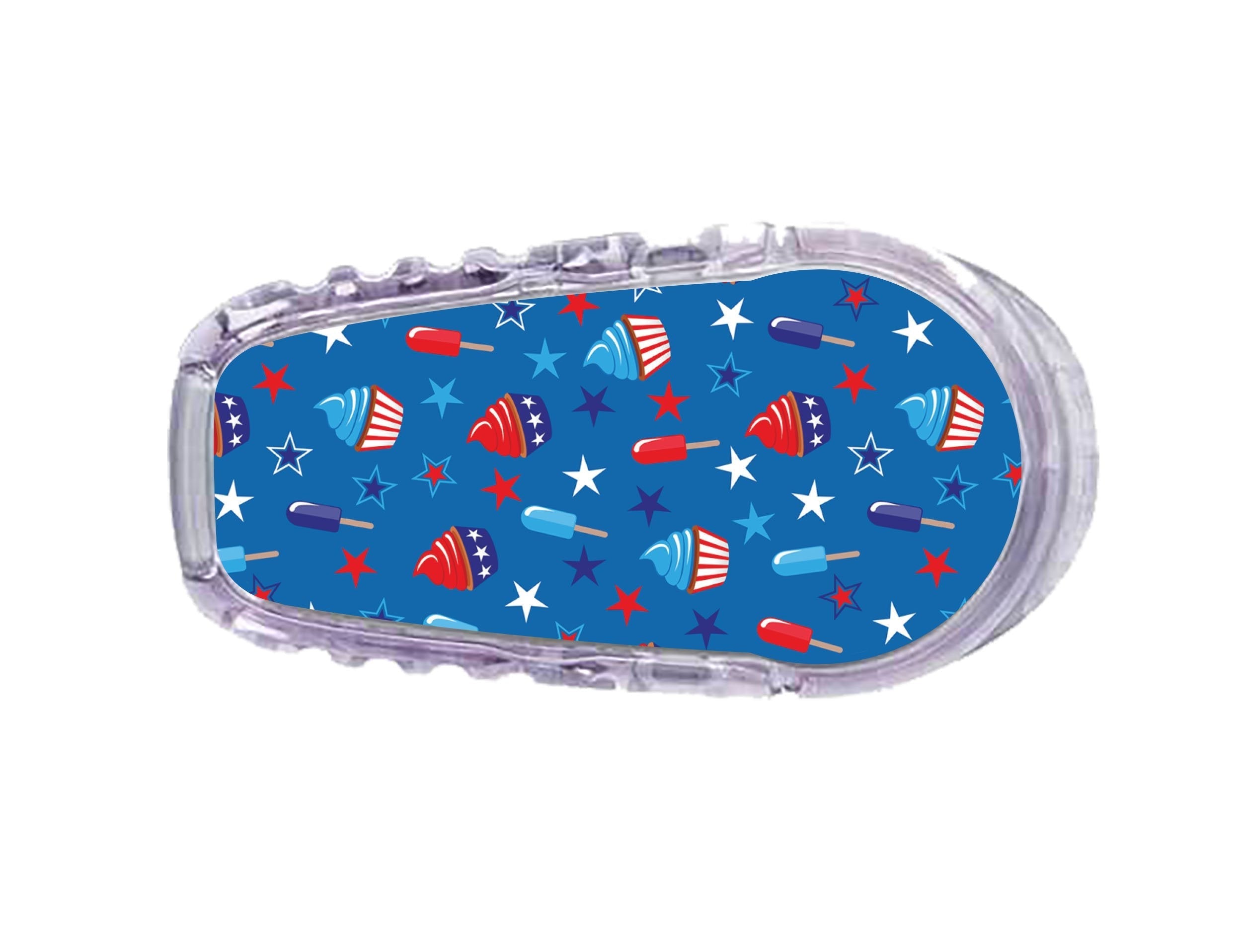 Patriotic Dessert Sticker Designed for the DEXCOM Transmitter Patriotic Dessert Sticker Designed for the DEXCOM Transmitter
