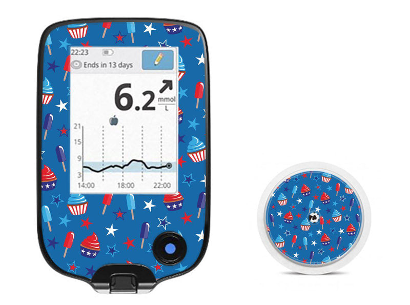 Patriotic Dessert for Freestyle Libre 2 Patriotic Dessert for Freestyle Libre 2