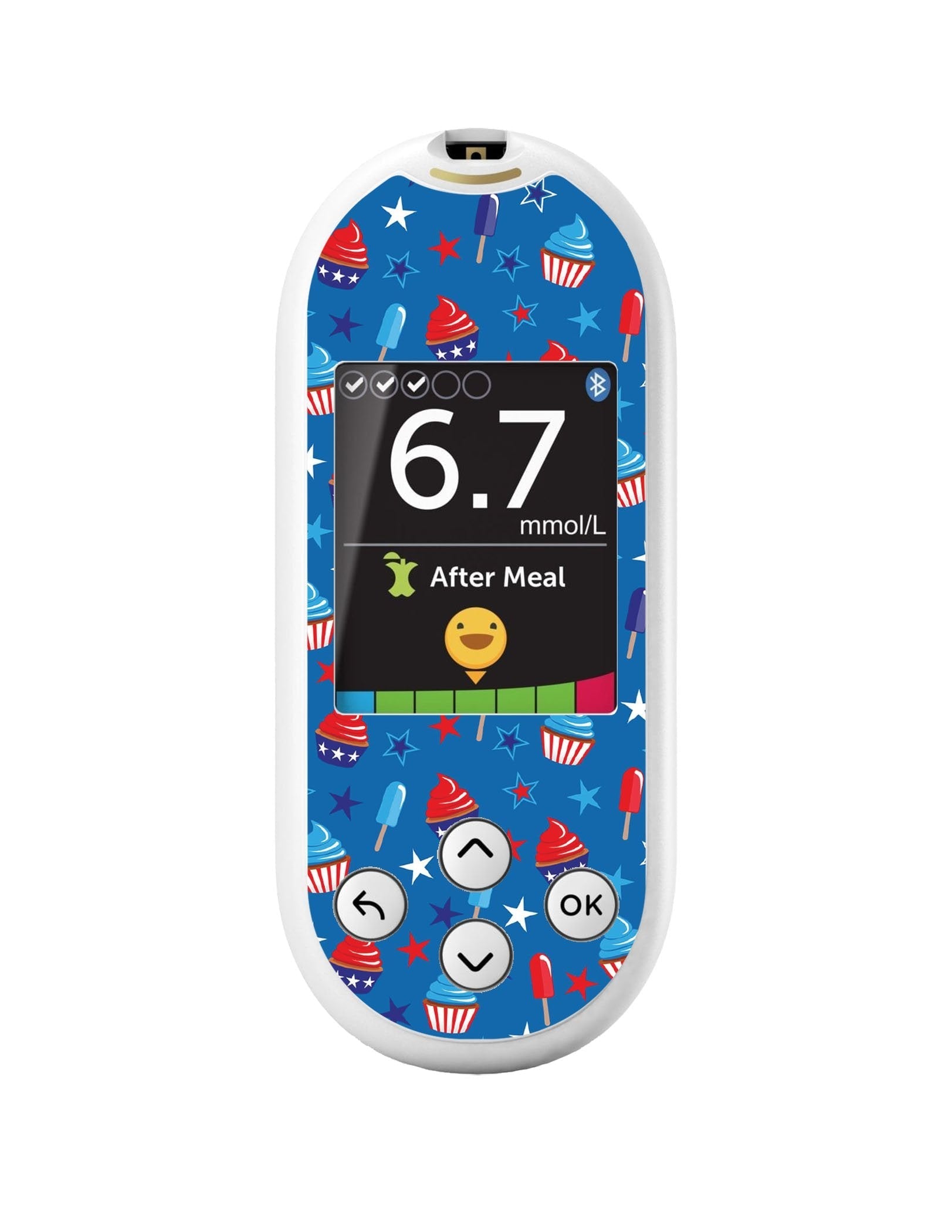 Patriotic Dessert for OneTouch Verio Reflect Glucometer Patriotic Dessert for OneTouch Verio Reflect Glucometer