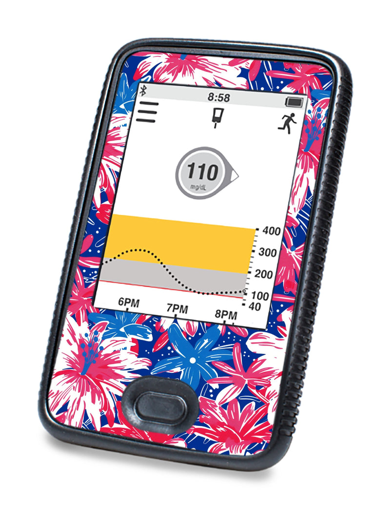 Patriotic Flowers DEXCOM G6 Touchscreen Receiver Patriotic Flowers DEXCOM G6 Touchscreen Receiver