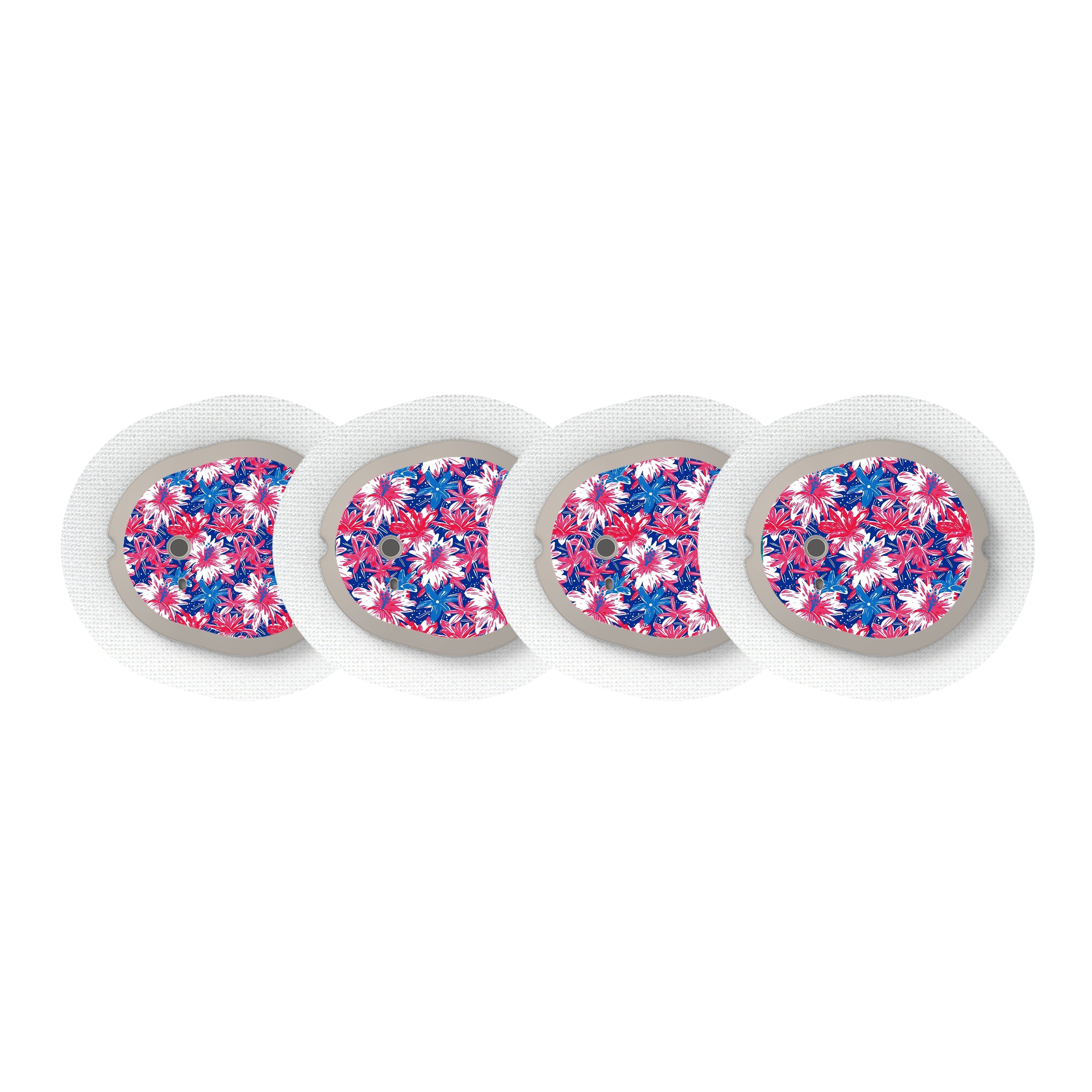 Patriotic Flowers Designed for the DEXCOM G7 and Stelo Transmitter Patriotic Flowers Designed for the DEXCOM G7 and Stelo Transmitter