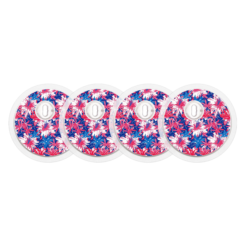 Patriotic Flowers Designed for the FreeStyle Libre 3 Plus & Lingo Sensor Patriotic Flowers Designed for the FreeStyle Libre 3 Plus & Lingo Sensor