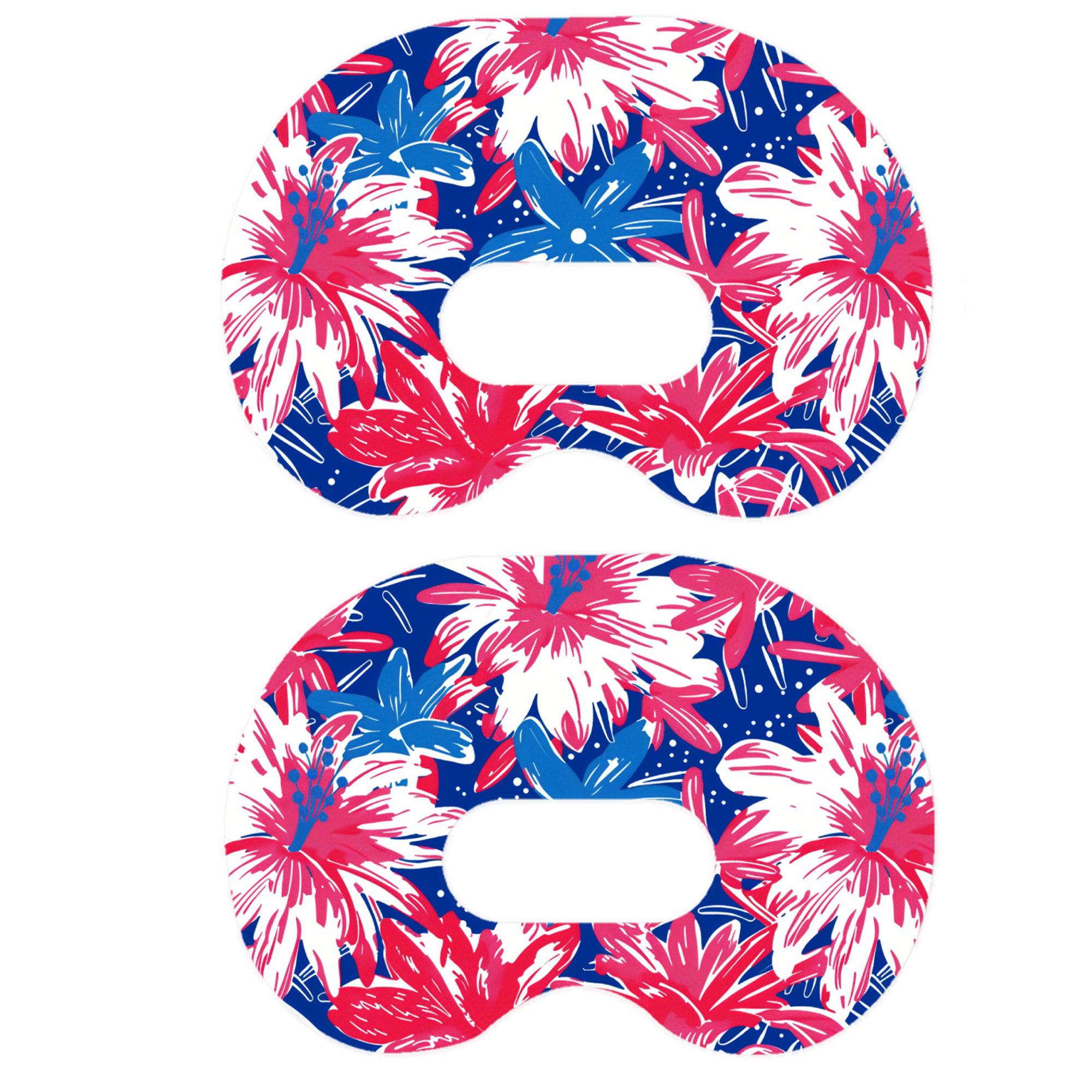 Patriotic Flowers Medtronic Guardian Connect Patch Tape - Pump Peelz Patriotic Flowers Medtronic Guardian Connect Patch Tape - Pump Peelz