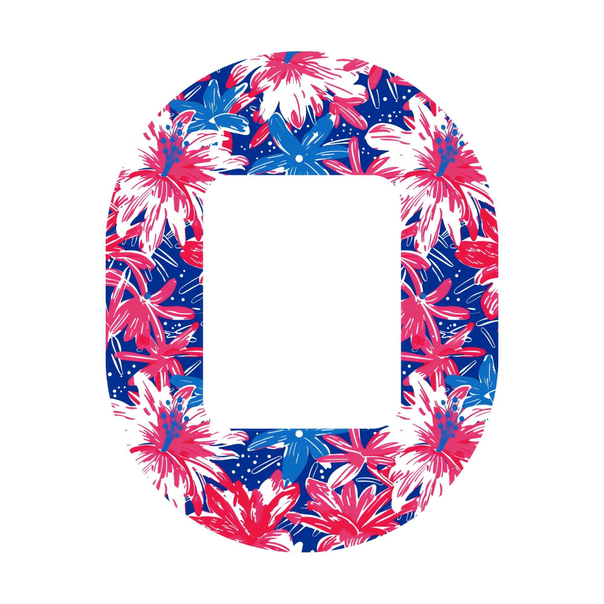 Patriotic Flowers Tandem Mobi Patch Tape - Pump Peelz Patriotic Flowers Tandem Mobi Patch Tape - Pump Peelz
