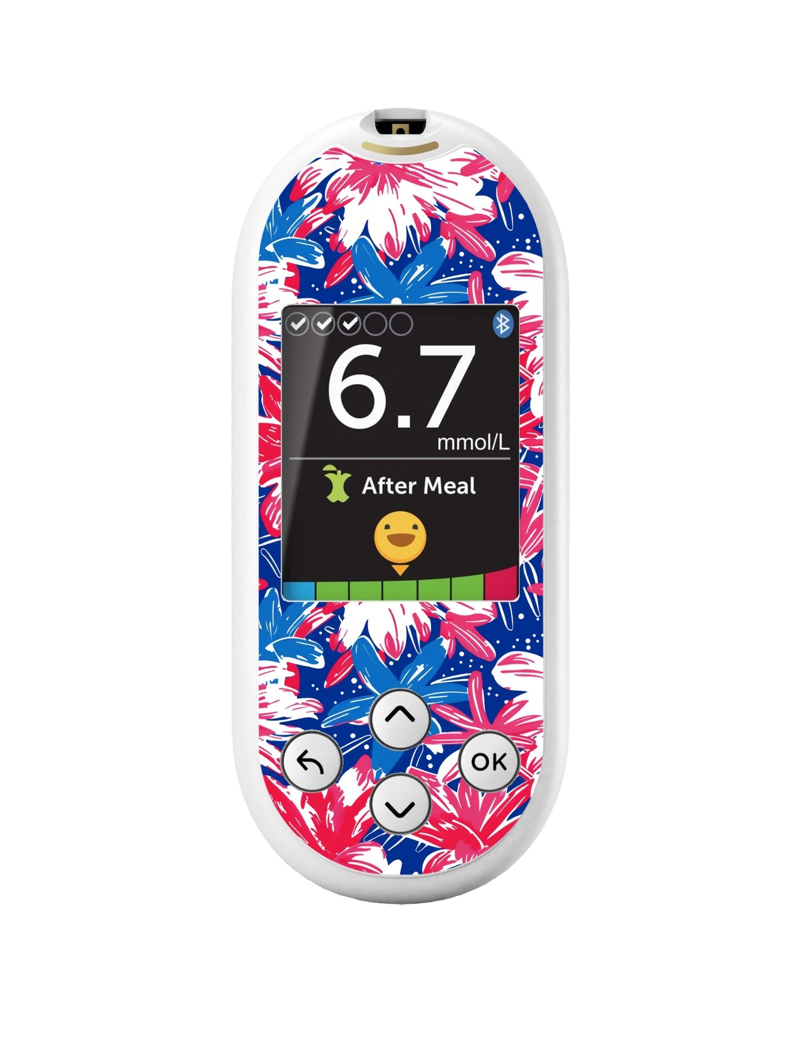 Patriotic Flowers for OneTouch Verio Reflect Glucometer Patriotic Flowers for OneTouch Verio Reflect Glucometer