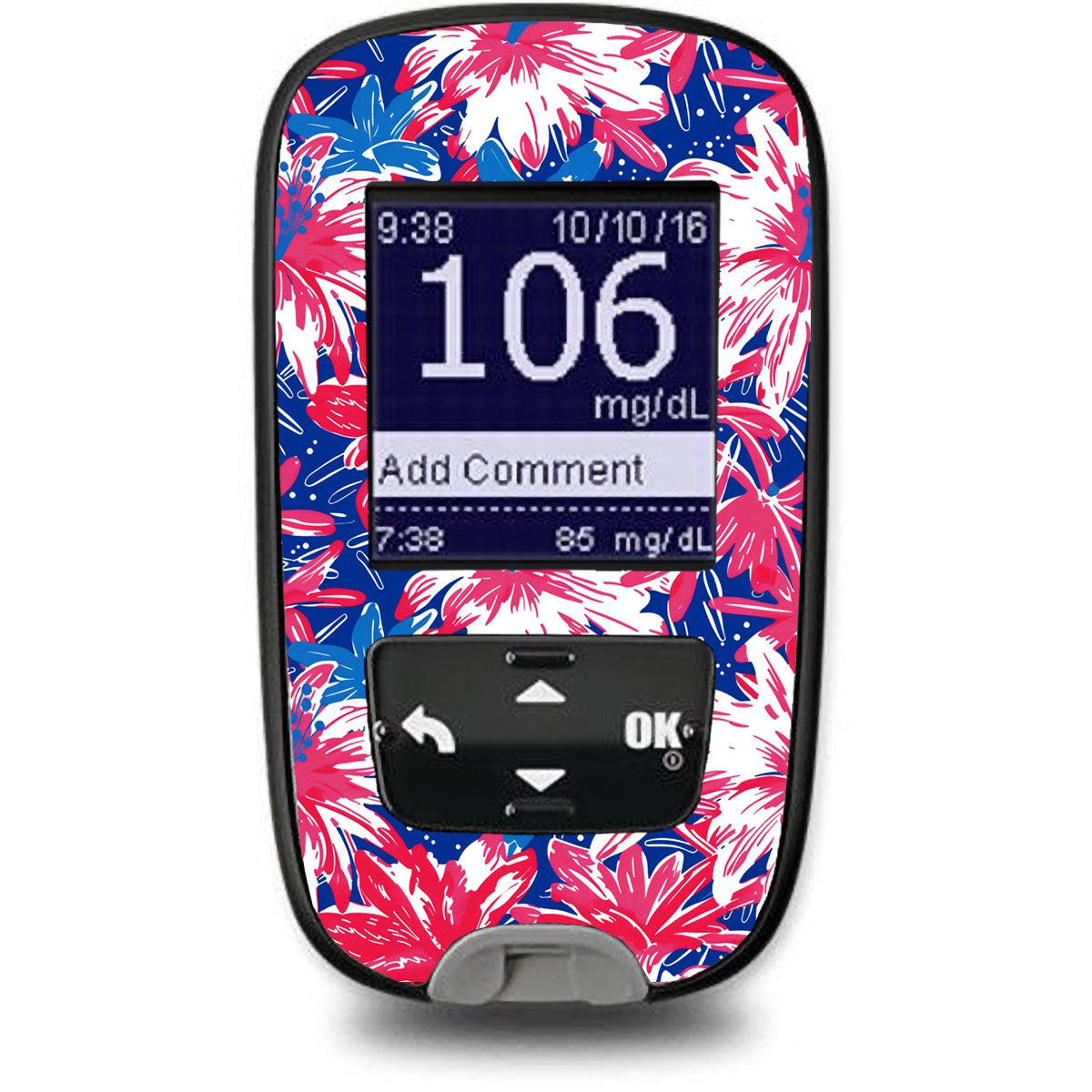 Patriotic Flowers for the Accu-Chek Guide Glucometer Patriotic Flowers for the Accu-Chek Guide Glucometer