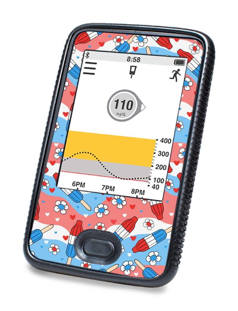 Patriotic Popsicles DEXCOM G6 Touchscreen Receiver Patriotic Popsicles DEXCOM G6 Touchscreen Receiver