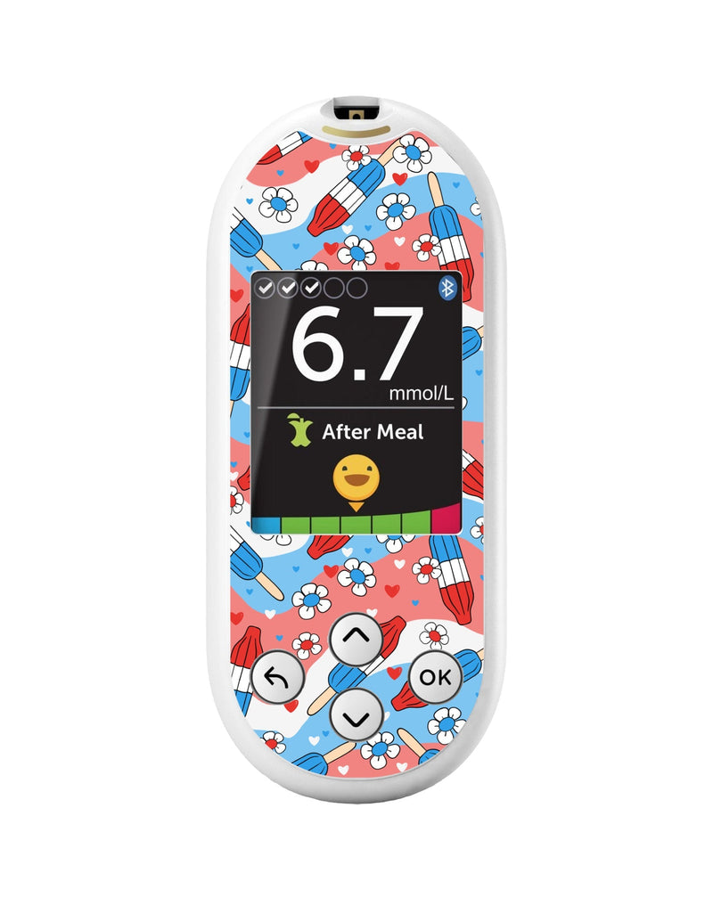 Patriotic Popsicles for OneTouch Verio Reflect Glucometer Patriotic Popsicles for OneTouch Verio Reflect Glucometer