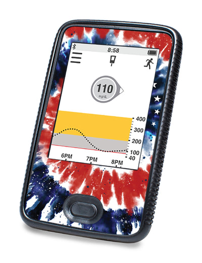 Patriotic Tie Dye DEXCOM G6 Touchscreen Receiver Patriotic Tie Dye DEXCOM G6 Touchscreen Receiver