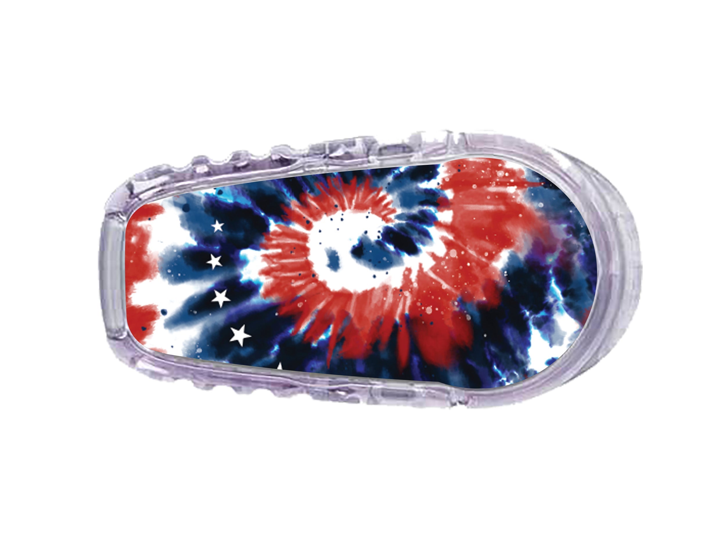 Patriotic Tie Dye Dexcom G6 Transmitter Sticker Patriotic Tie Dye Dexcom G6 Transmitter Sticker