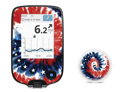 Patriotic Tie Dye Freestyle Libre 2 Patriotic Tie Dye Freestyle Libre 2