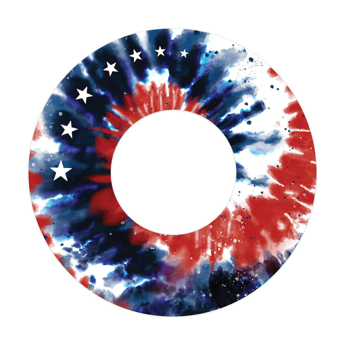 Patriotic Tie Dye Patch Tape Designed for the FreeStyle Libre 2 Patriotic Tie Dye Patch Tape Designed for the FreeStyle Libre 2