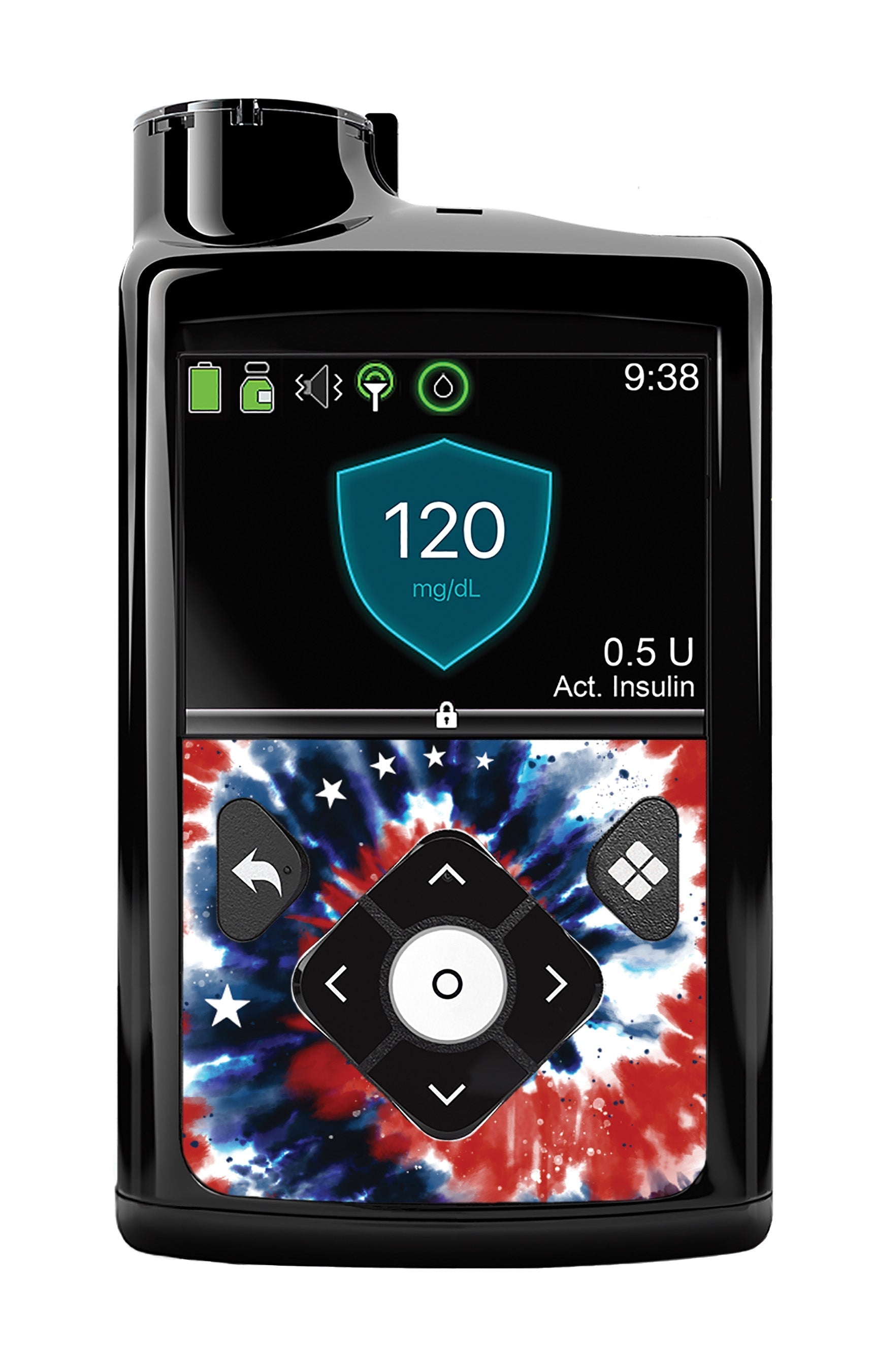 Patriotic Tie Dye for Medtronic MiniMed 770G & 780G Patriotic Tie Dye for Medtronic MiniMed 770G & 780G