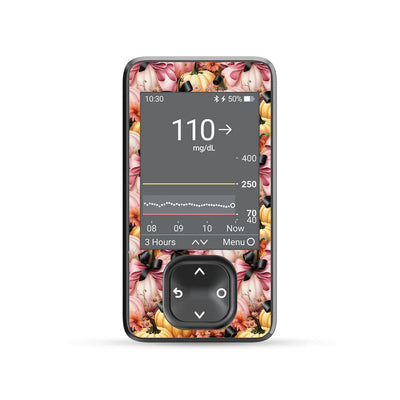 Patterned Pumpkins DEXCOM G7 and Stelo and G6 Touchscreen Receiver Sticker Patterned Pumpkins DEXCOM G7 and Stelo and G6 Touchscreen Receiver Sticker