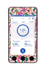 Peach Floral Sticker for Omnipod DASH® PDM – Pump Peelz Peach Floral Sticker for Omnipod DASH® PDM – Pump Peelz