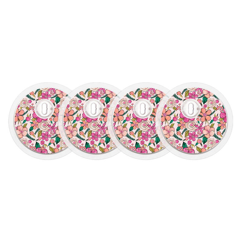 Peach Floral Sticker Designed for the FreeStyle Libre 3 Plus & Lingo Sensor Peach Floral Sticker Designed for the FreeStyle Libre 3 Plus & Lingo Sensor