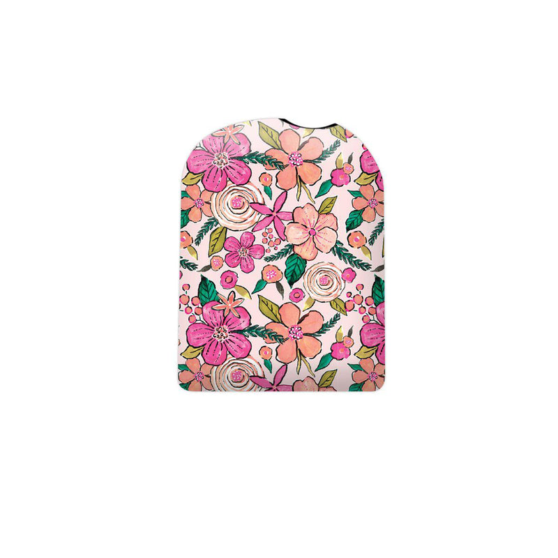 Peach Floral Pod Sticker – Pump Peelz Peach Floral Pod Sticker – Pump Peelz