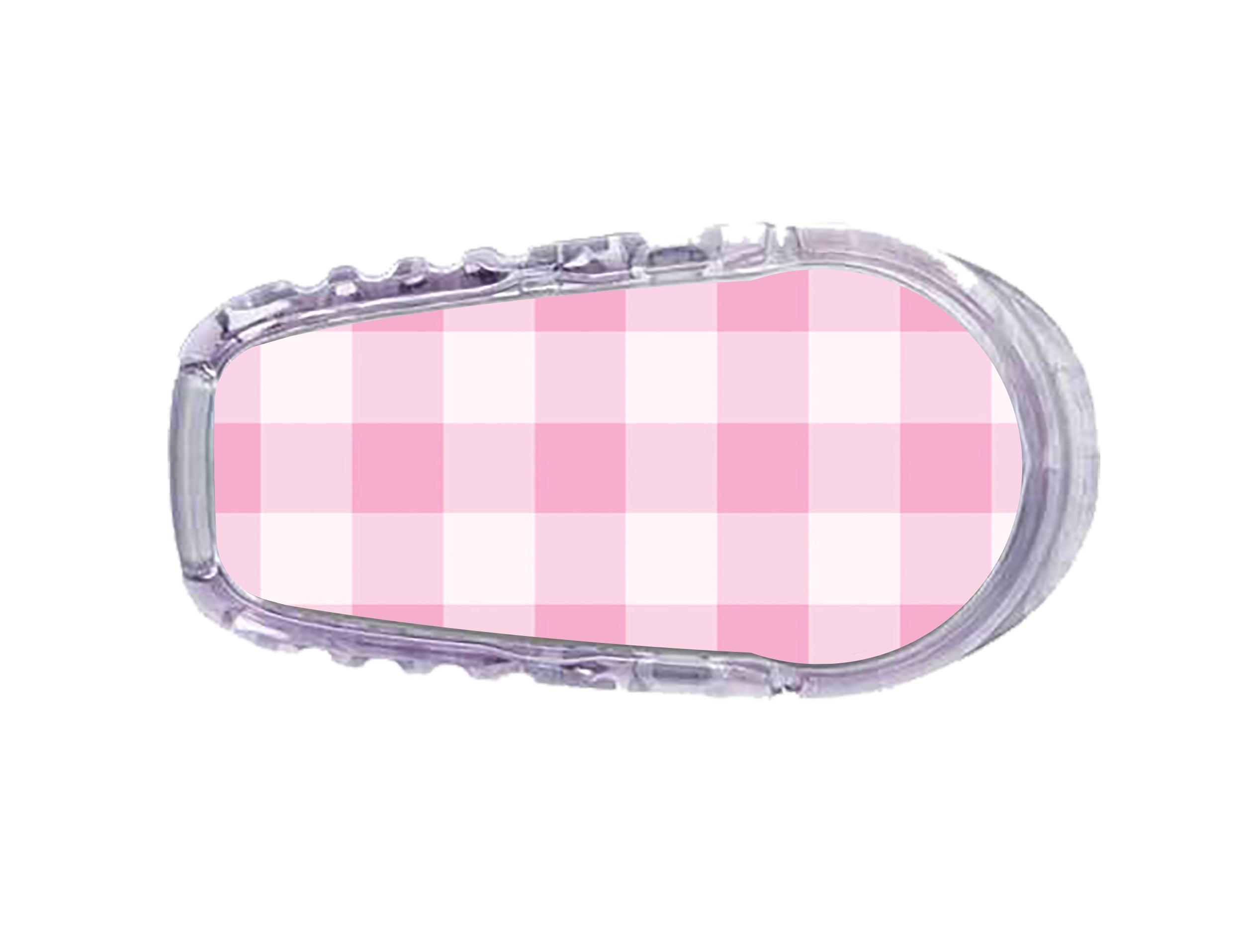 Pink Plaid Dexcom G6 Transmitter Sticker Pink Plaid Dexcom G6 Transmitter Sticker
