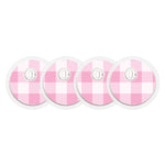 Pink Plaid Sticker Designed for the FreeStyle Libre 3 Plus & Lingo Sensor Pink Plaid Sticker Designed for the FreeStyle Libre 3 Plus & Lingo Sensor