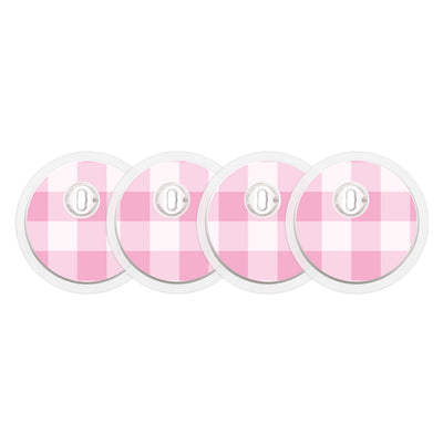 Pink Plaid Sticker Designed for the FreeStyle Libre 3 Plus & Lingo Sensor Pink Plaid Sticker Designed for the FreeStyle Libre 3 Plus & Lingo Sensor