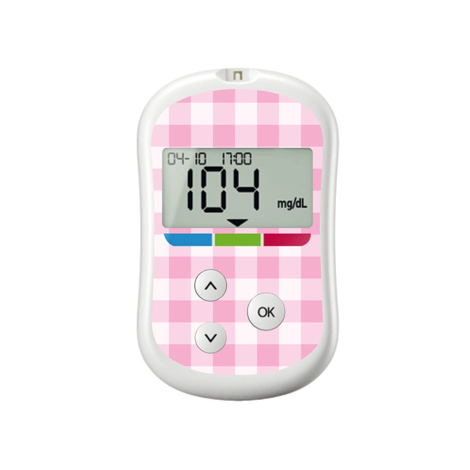 Pink Plaid for OneTouch Verio Flex Glucometer Pink Plaid for OneTouch Verio Flex Glucometer