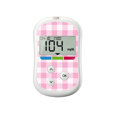 Pink Plaid for OneTouch Verio Flex Glucometer Pink Plaid for OneTouch Verio Flex Glucometer