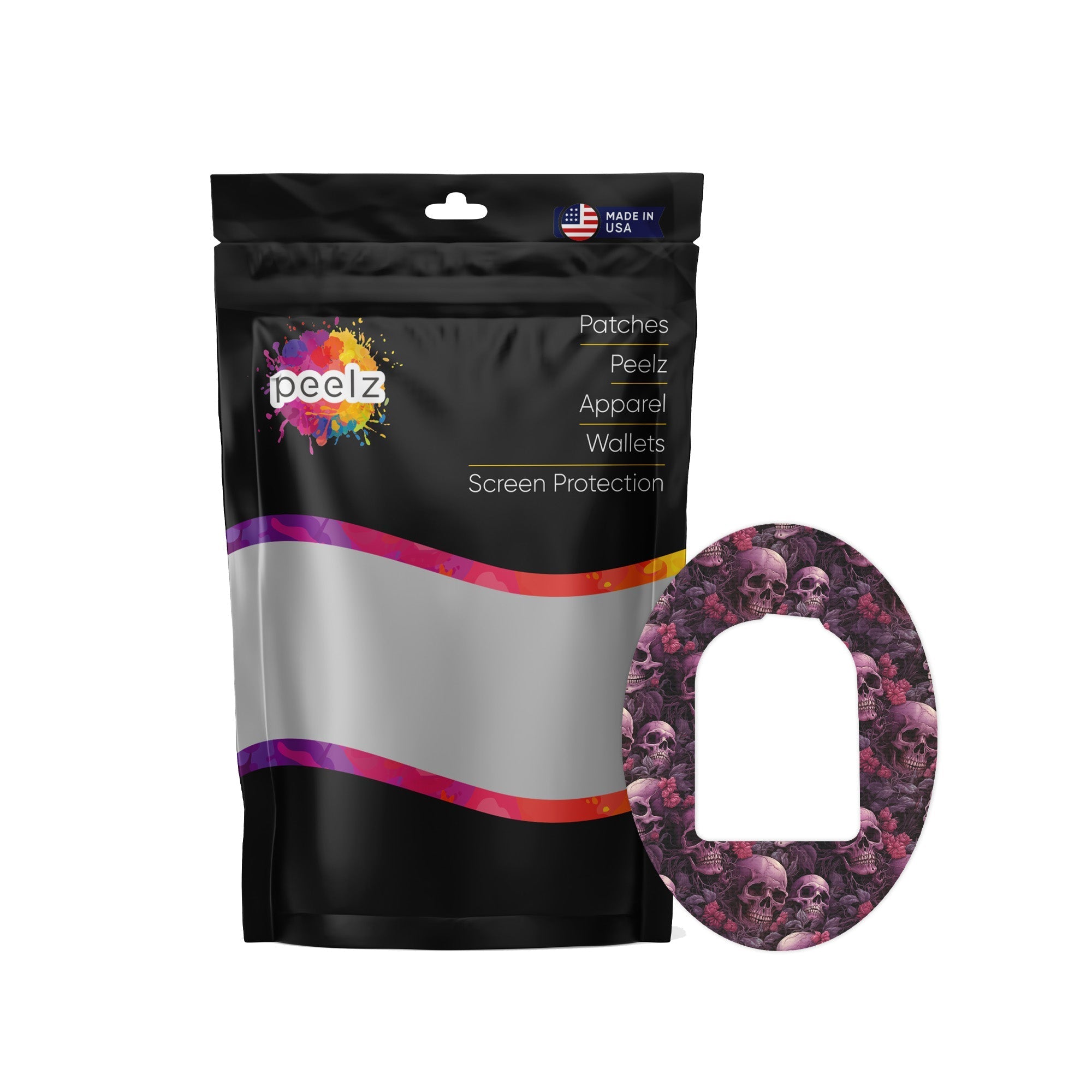Pink Skulls Pod Patch Tape - Pump Peelz Pink Skulls Pod Patch Tape - Pump Peelz