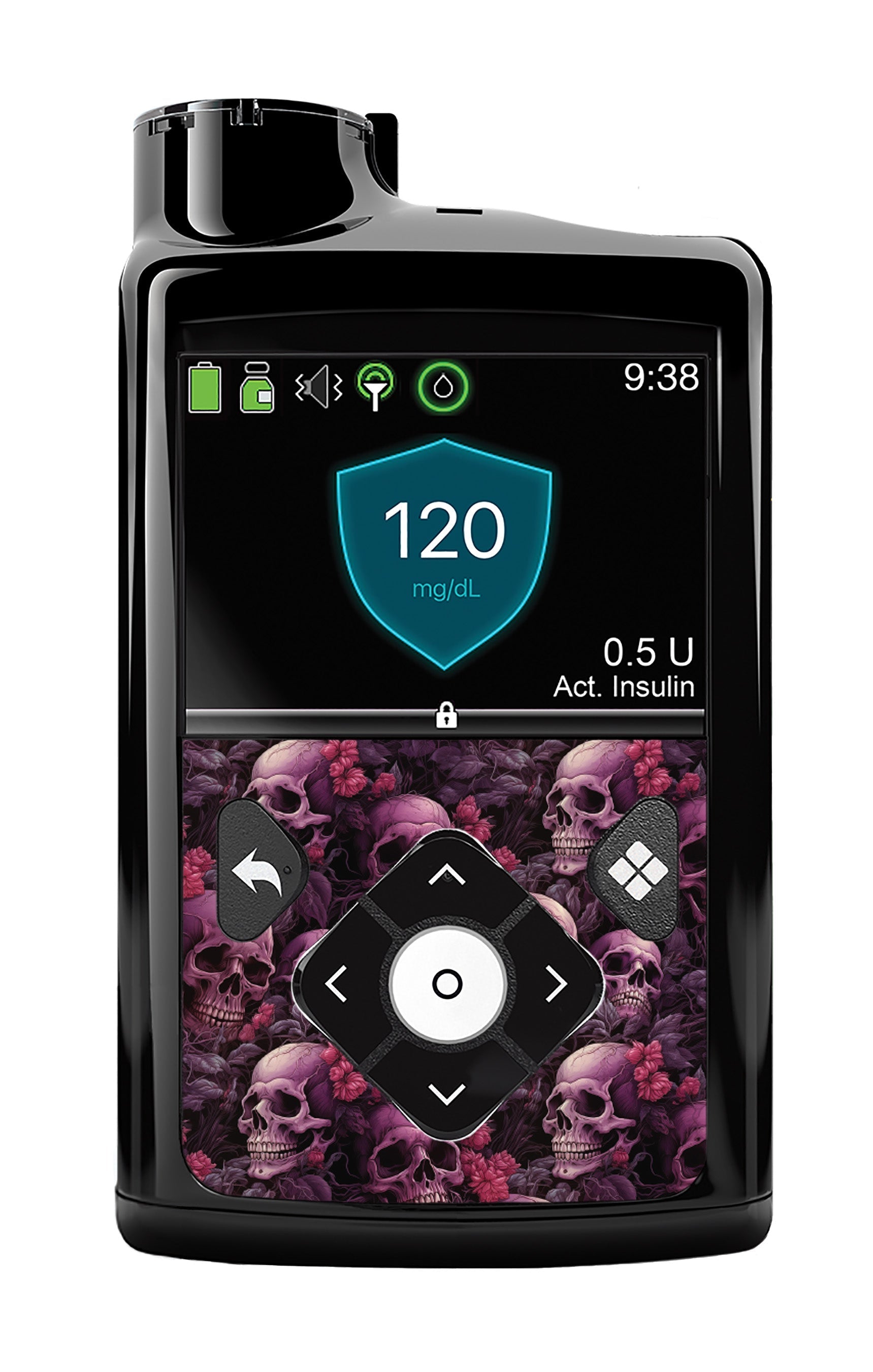 Pink Skulls for Medtronic MiniMed 770G & 780G Pink Skulls for Medtronic MiniMed 770G & 780G