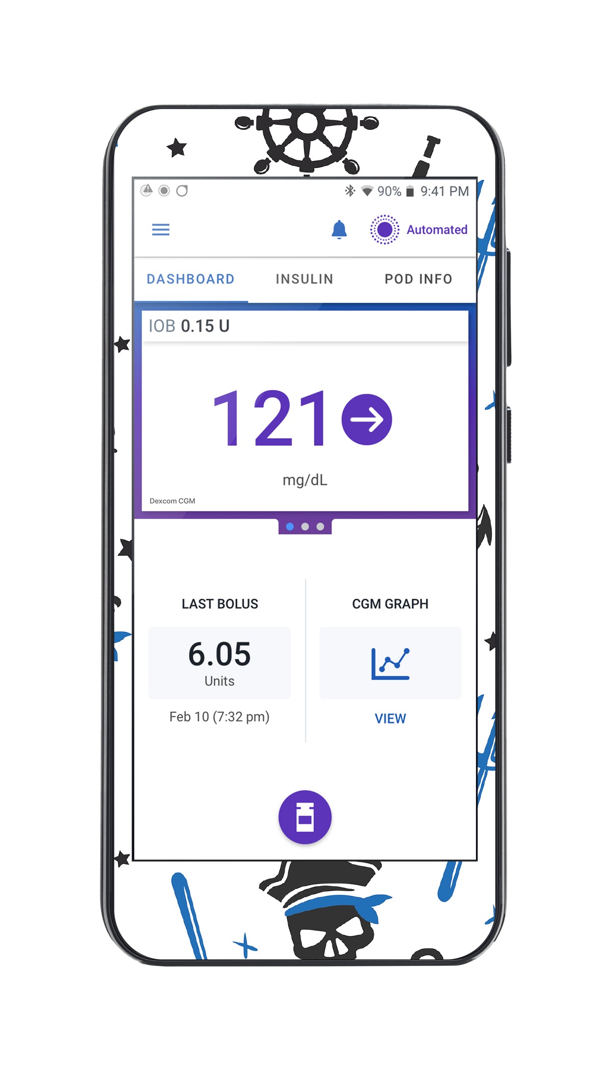 Pirates Sticker for Omnipod® 5 Controller – Pump Peelz Pirates Sticker for Omnipod® 5 Controller – Pump Peelz