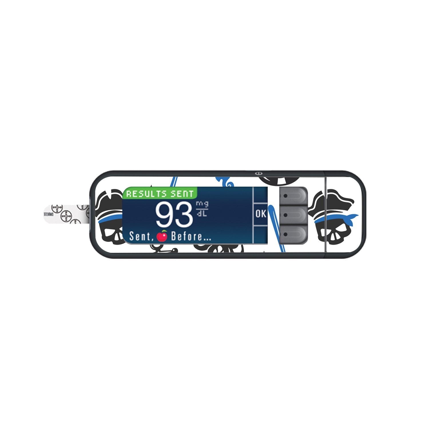 Pirates Sticker for Bayer Contour Next Glucometer Pirates Sticker for Bayer Contour Next Glucometer