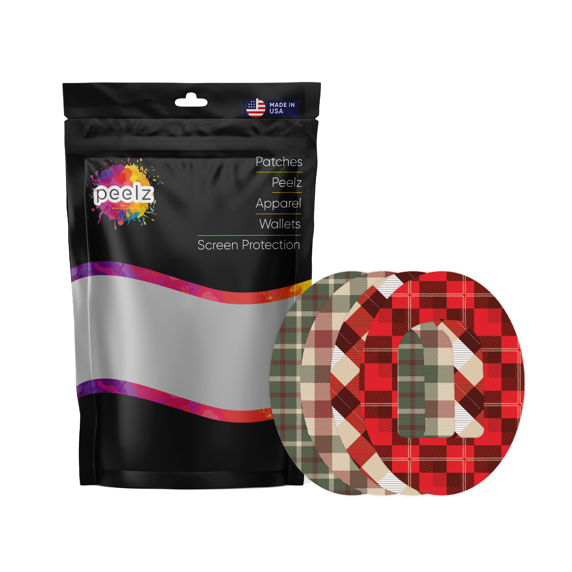 Plaid Variety Pod Patch Tape - Pump Peelz Plaid Variety Pod Patch Tape - Pump Peelz