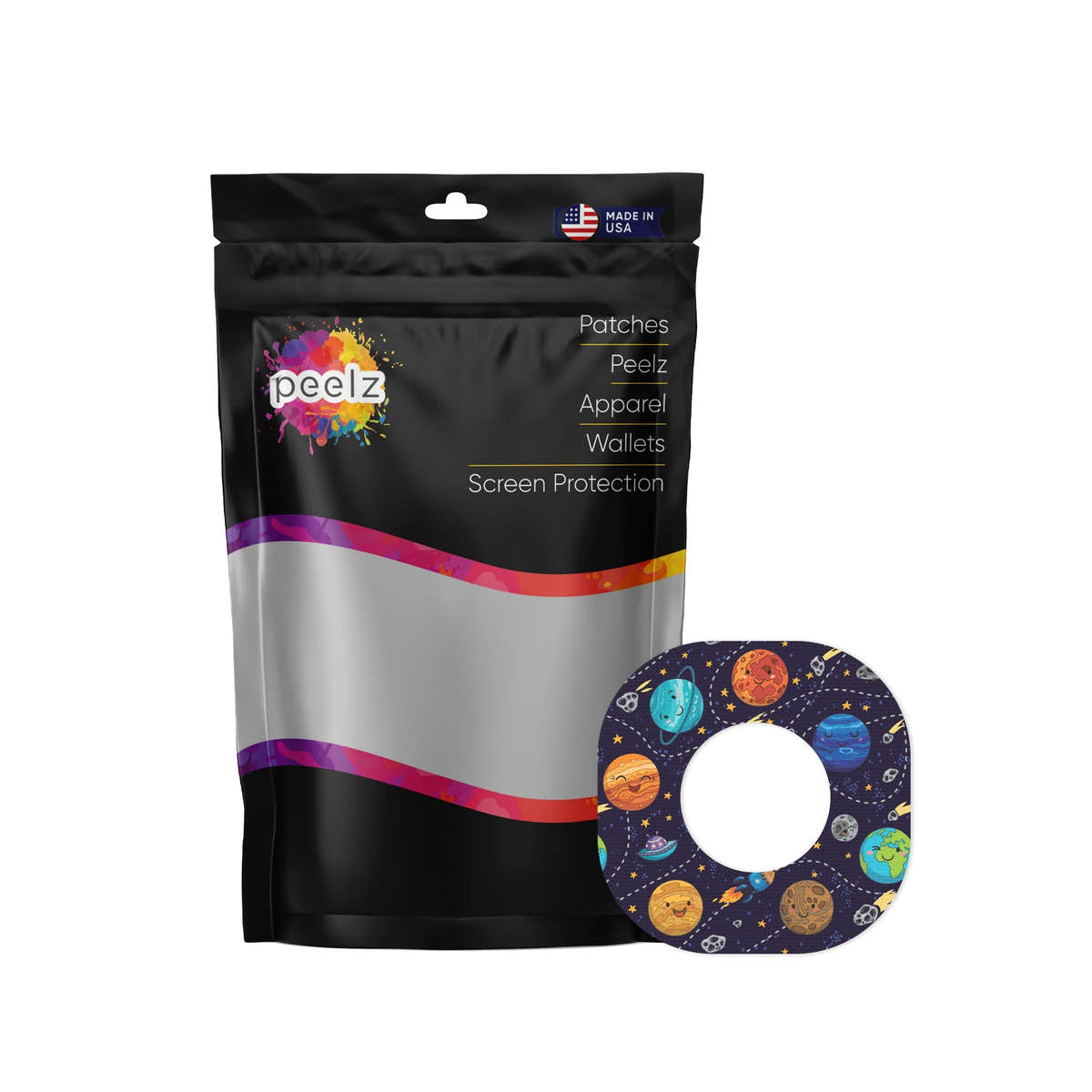 Planetary Dexcom G7 and Stelo Patch Tape - Pump Peelz Planetary Dexcom G7 and Stelo Patch Tape - Pump Peelz