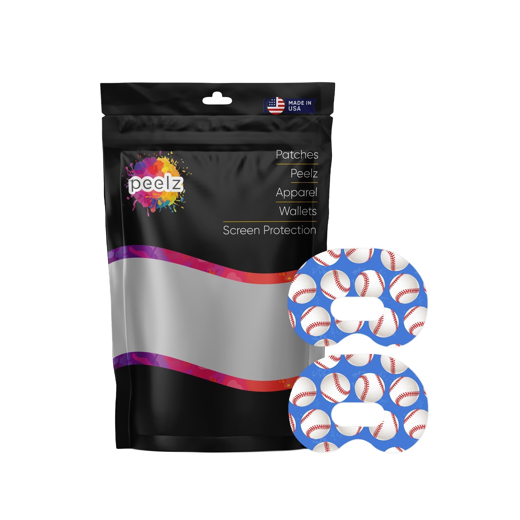 Play Ball Medtronic Guardian Connect Patch Tape - Pump Peelz Play Ball Medtronic Guardian Connect Patch Tape - Pump Peelz