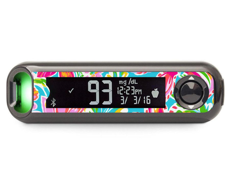 Preppy Flowers Bayer Contour© Next One Glucometer Preppy Flowers Bayer Contour© Next One Glucometer