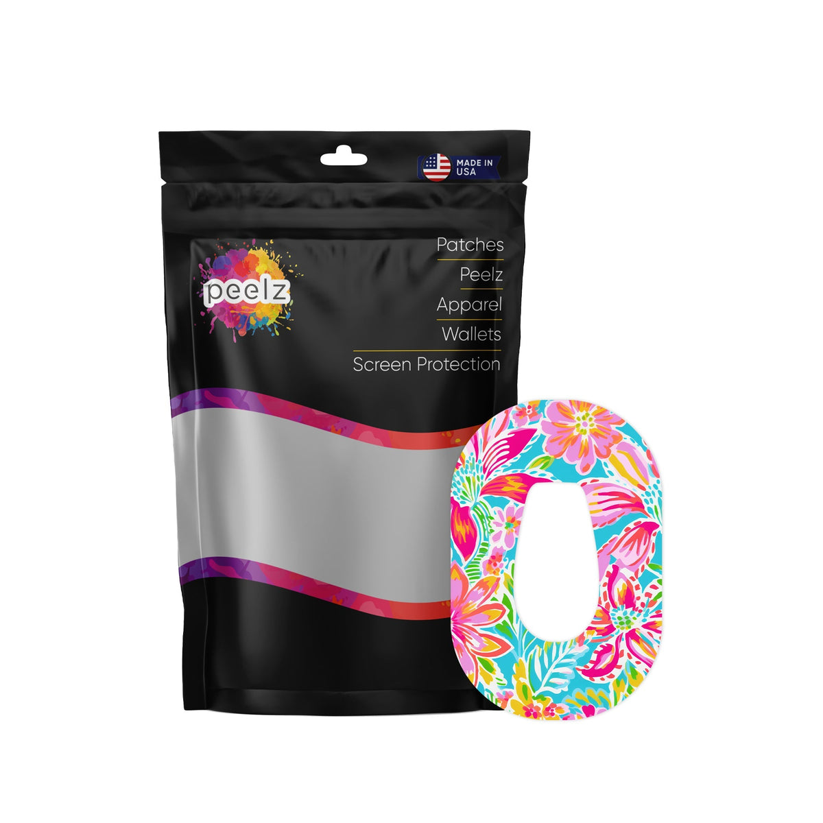 Preppy Flowers Patch Dexcom G6 Patch Tape - Pump Peelz Preppy Flowers Patch Dexcom G6 Patch Tape - Pump Peelz