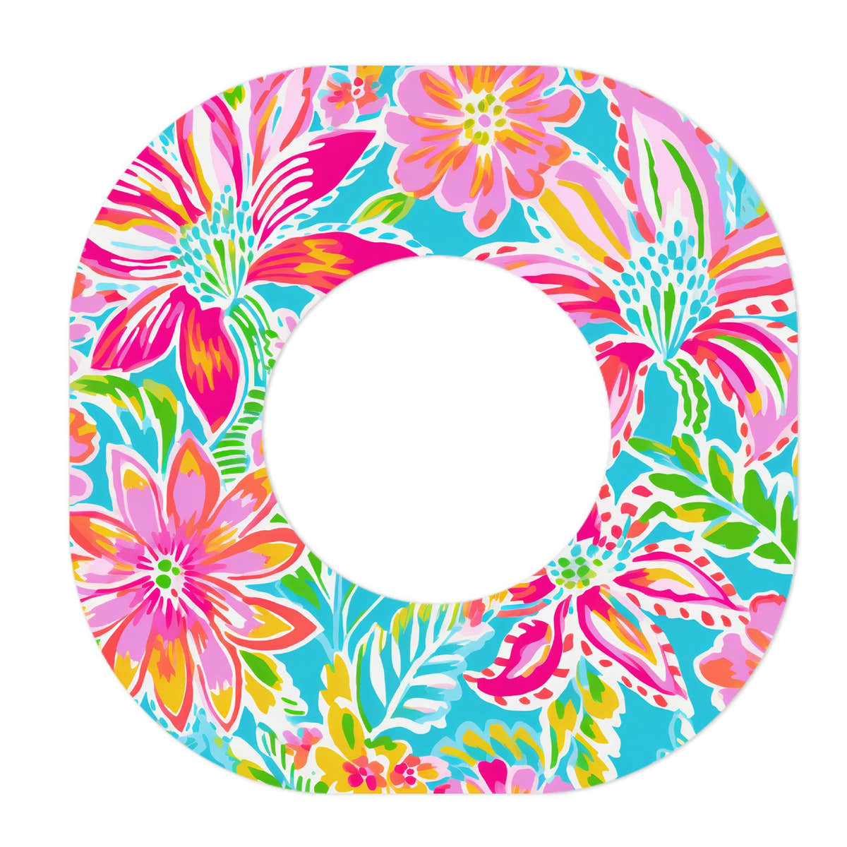 Preppy Flowers Dexcom G7 and Stelo Patch Tape - Pump Peelz Preppy Flowers Dexcom G7 and Stelo Patch Tape - Pump Peelz