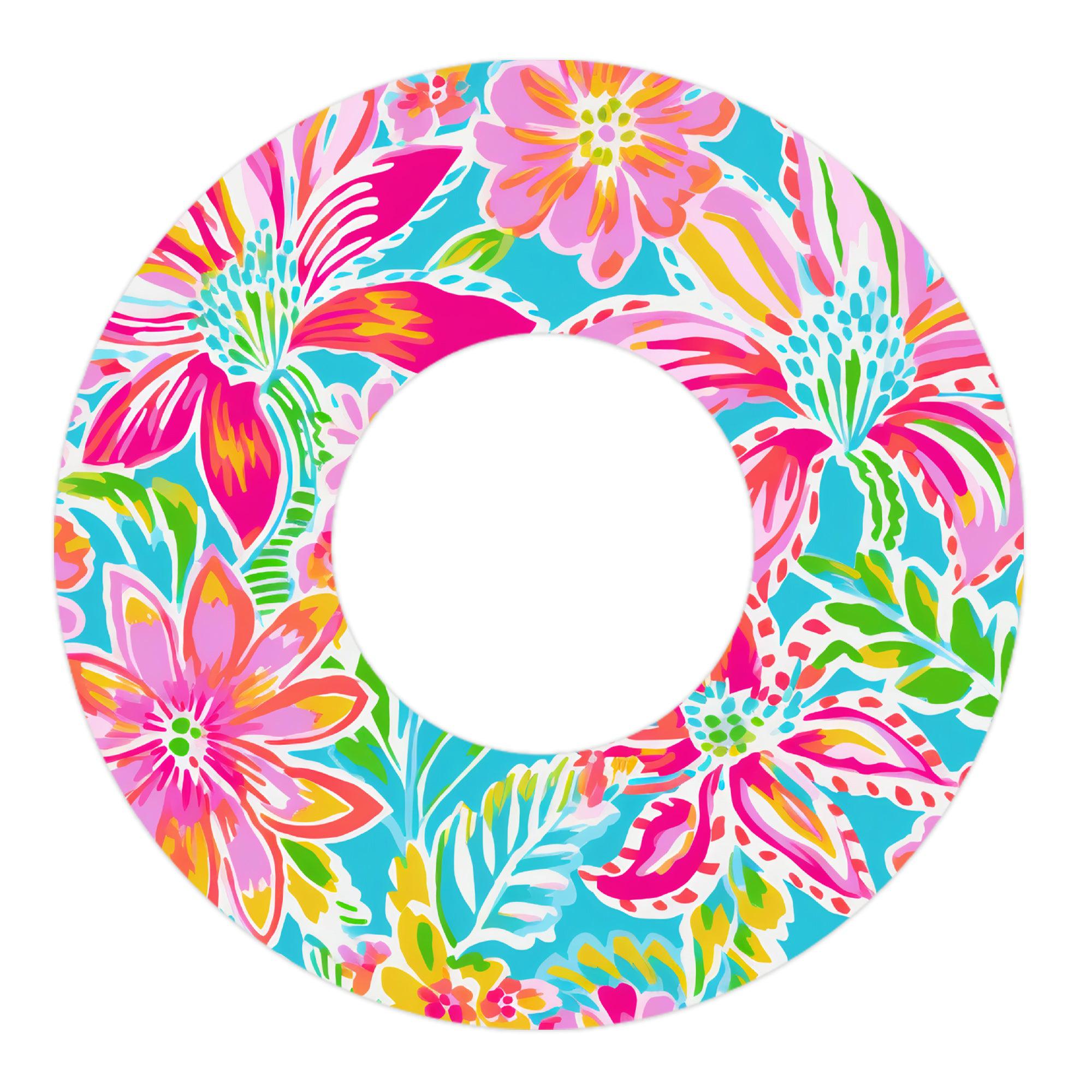 Preppy Flowers Patch Freestyle Libre 2 Patch Tape - Pump Peelz Preppy Flowers Patch Freestyle Libre 2 Patch Tape - Pump Peelz