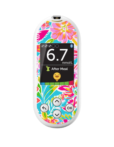 Preppy Flowers for OneTouch Verio Reflect Glucometer Preppy Flowers for OneTouch Verio Reflect Glucometer