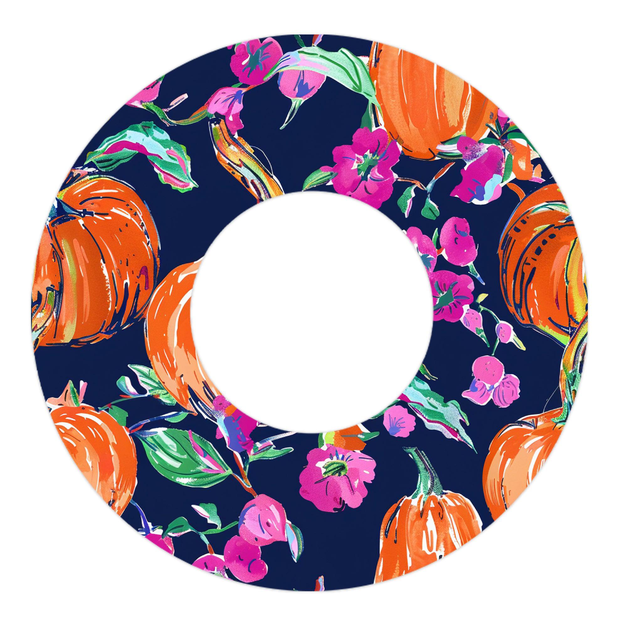 Preppy Pumpkin Freestyle Libre 2 Patch Tape - Pump Peelz Preppy Pumpkin Freestyle Libre 2 Patch Tape - Pump Peelz