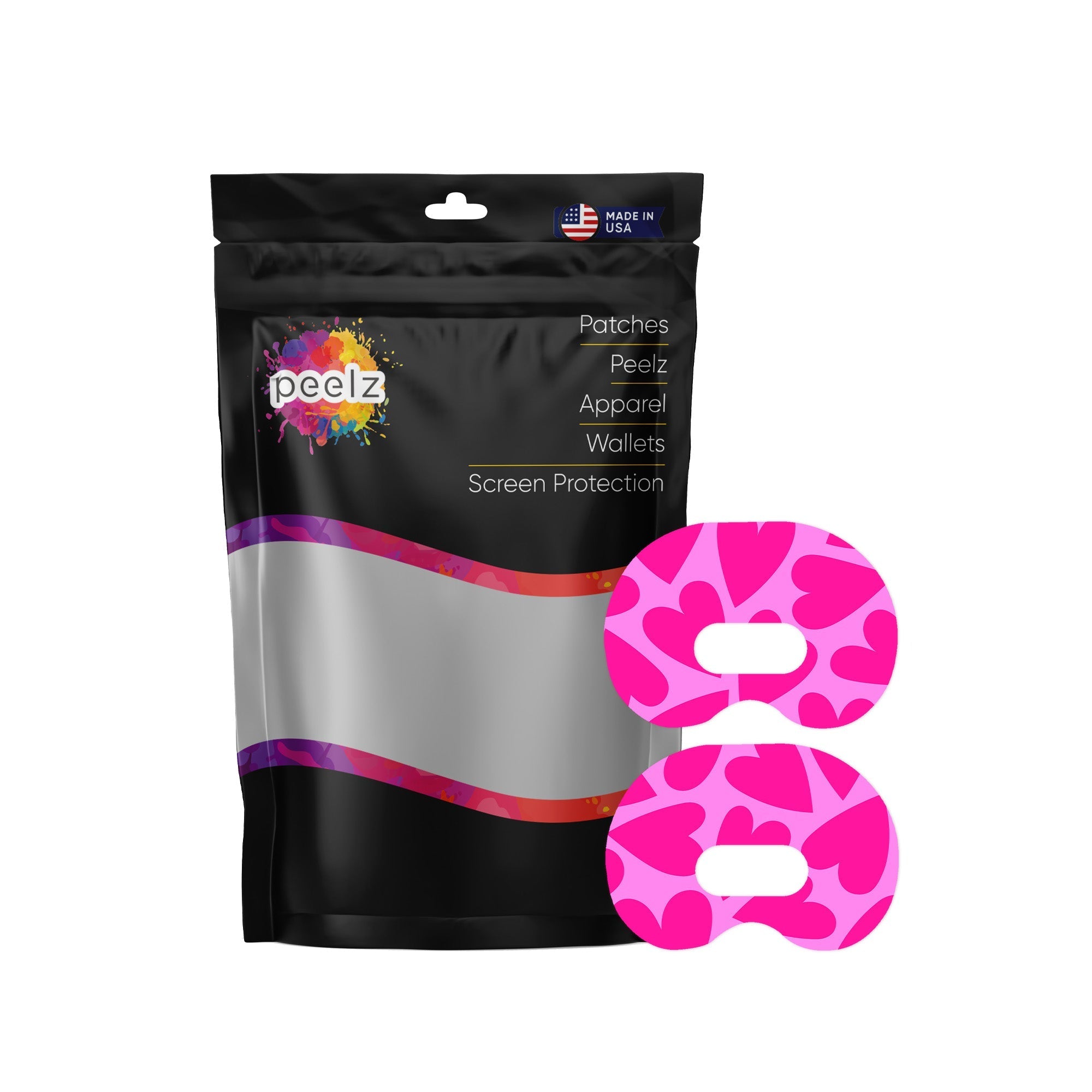 Puffy Hearts Medtronic Guardian Connect Patch Tape - Pump Peelz Puffy Hearts Medtronic Guardian Connect Patch Tape - Pump Peelz