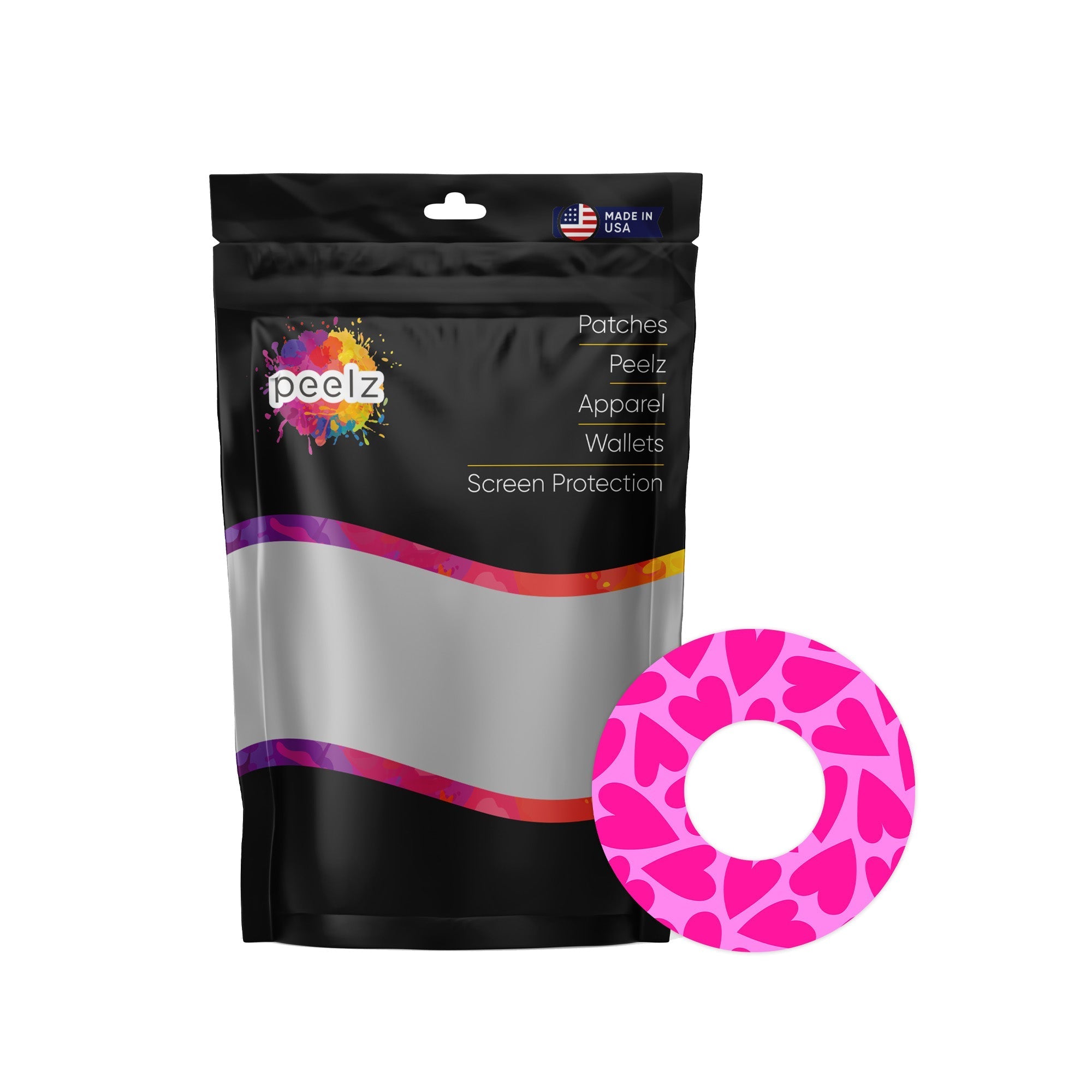 Puffy Hearts Patch Tape Designed for the FreeStyle Libre 2 Puffy Hearts Patch Tape Designed for the FreeStyle Libre 2