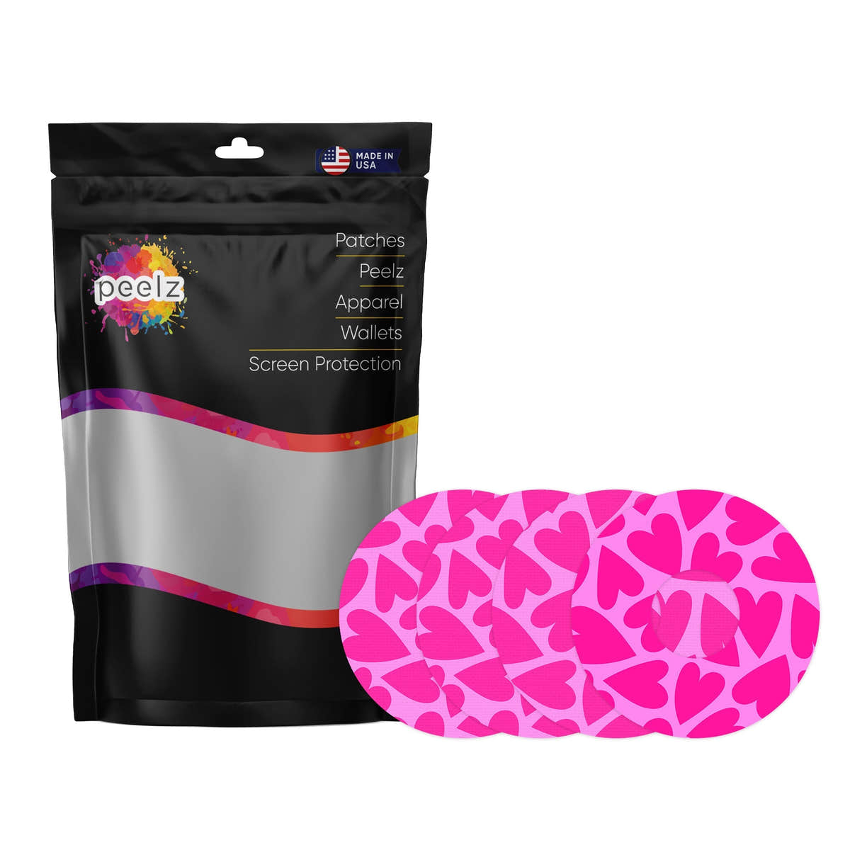 Puffy Hearts Patch Tape Designed for the FreeStyle Libre 3 Plus & Lingo Puffy Hearts Patch Tape Designed for the FreeStyle Libre 3 Plus & Lingo