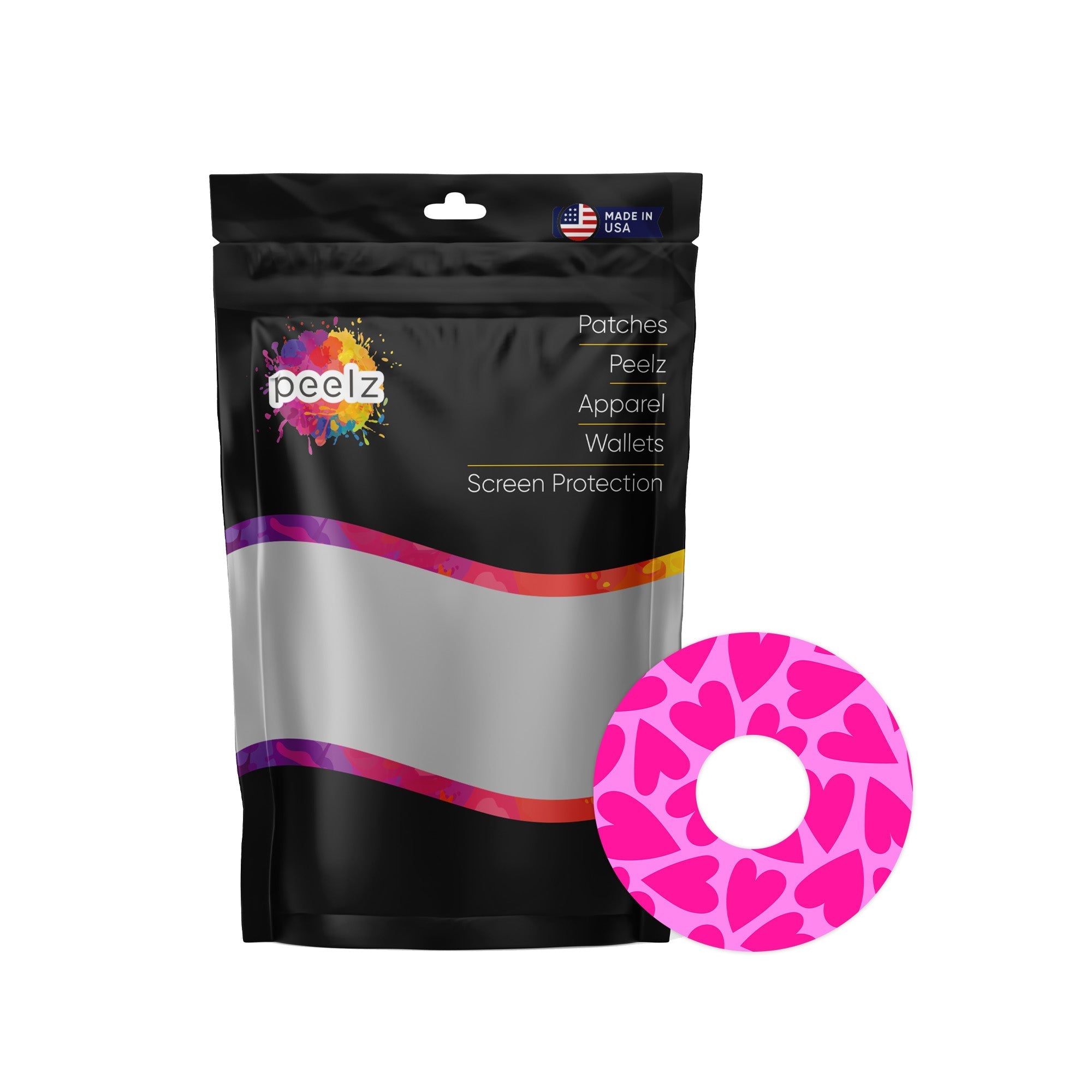 Puffy Hearts Patch Tape Designed for the FreeStyle Libre 3 Plus & Lingo Puffy Hearts Patch Tape Designed for the FreeStyle Libre 3 Plus & Lingo